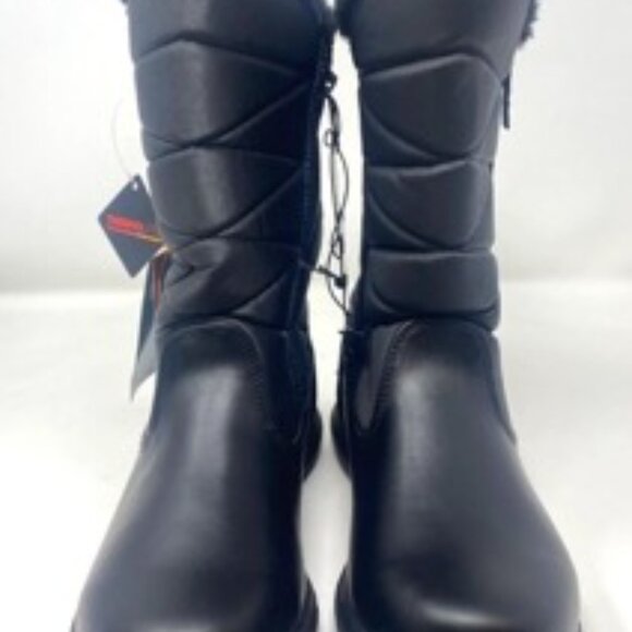 Sporto Janet Thermolite Waterproof Winter Boot Zipper Black Size 6 - Picture 2 of 6
